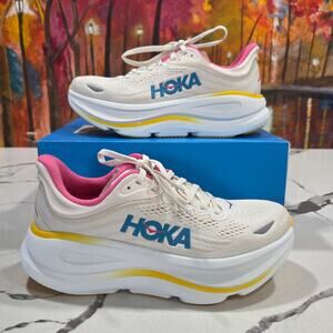 Hoka W Bondi 9 Alabaster Birch Size 6.5 B Women's Running Shoes 1162012 ALBST